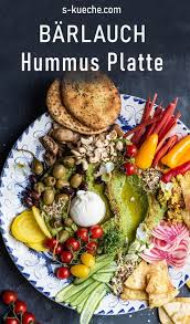 Barlauch Hummus Platte Mit Vielen Gemuse Toppings In 2020 Hummus Platte Fitness Lebensmittel Fingerfood Vorspeisen