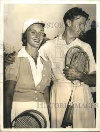 1938 Press Photo Dorothy Workman & Don Budge International Tennis Cham
