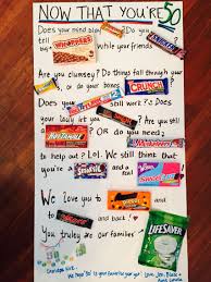 Birth Of A Candy Bar Poem 50th Birthday Candy Card For My Wonderful Father In Law It S A Little Sentimental A Little Silly Candy Birthday Cards Birthday Candy Birthday Candy Posters