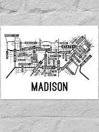 Buy madison posters designed by millions of artists and iconic brands from all over the world. Madison Wisconsin Street Map Large Poster School Street Posters