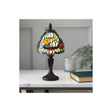 Collection by maria • last updated 4 weeks ago. Lelani Small Tiffany Table Lamp Floral Glass Shade Aged Brass Base