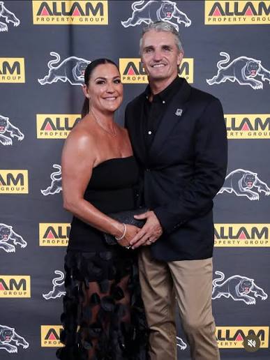 Ivan Cleary and his beautiful wife Rebecca at the launch of Penrith  Panthers 60 season celebrations tonight.