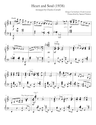 Maybe you would like to learn more about one of these? Heart And Soul Charles Cornell Arrangement Sheet Music For Piano Solo Musescore Com