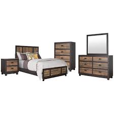 Harlington Dark Tone Panel Bedroom Package Bedroom Panel Bedroom Sets Luxury Bedding Sets