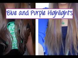 And we have to admit, we're definitely a fan of this gorgeous look. Diy Purple And Blue Hair Highlights Youtube