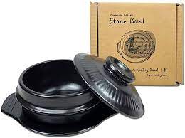 Buy Amazing Bowl Korea Premium Stone Bowl For Cooking With Lid And Trivet Dolsot Earthenware Stone Pot Hot Pot Bibimbap Jjiage Korean Food Large 6 3 Online In Japan B0899lp5tk