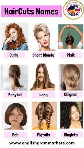 The names of hairstyles are innumerable, and it is quite difficult to provide the exact description of all the hairstyle trends prevalent in the fashion industry, runways, and among common people as well. Haircut Names With Pictures For Ladies Hairstyle Names For Girls Women English Grammar Here