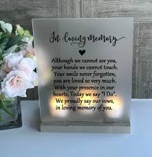 Wedding Memorial Sign In Loving Memory Wedding Memorial Etsy Wedding Memorial Sign Wedding Memorial Memory Candle Wedding
