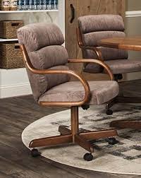 Amazon Com Caster Chair Company Hamilton Swivel Tilt Caster Arm Chair In Tawny Microsuede Chairs Caster Chairs Chair Dinning Room Furniture