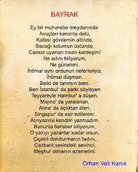 bir bayrak ruzgar bekliyor siiri incelemesi