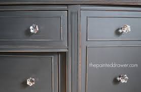 With the milk paint i could finish two coats on about ten different doors in a few hours. How To Tuesday Create A Distressed Finish On Chalk Or Milk Paint