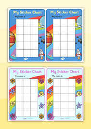 Twinkl Resources My Sticker Chart Printable Resources