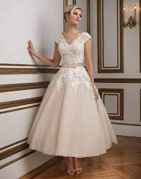 Justin Alexander Wedding Dresses Style 8815 Tea Length Wedding Dress Vintage Bow Wedding Dress Wedding Dress Champagne