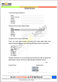Menerima segala jenis dokumen berharga seperti misalnya kwitansi. Contoh Surat Kuasa Tilang Motor