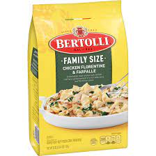 This is a taste test/review of the bertolli chicken carbonara & farfalle. Bertolli Family Size Chicken Florentine Farfalle Bertolli