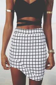 Black And White Checkered Skirt Outfit Summer Shirt 48 At Saboskirt Com Wheretoget Fashion Cute Outfits Clothes