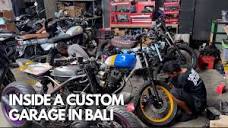 A Full Tour of a Bali Custom Motorcycle Garage and New Bike Day ...