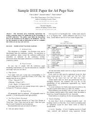 Check spelling or type a new query. Sample Ieee Paper Format