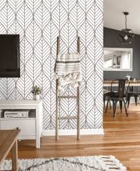 Removable Wallpaper Peel And Stick Geometric Wallpaper Self Adhesive Geometric Le In 2020 Dining Room Accent Wall Dining Room Wallpaper Accent Walls In Living Room