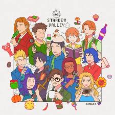 Stardew Valley Art The Marriage Candidates Elliott Alex Shane Penny Leah Sam Sebastian M Stardew Valley Stardew Valley Fanart Stardew Valley Elliott