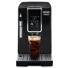 The coffee button cases the machine to grind less than it would for a shot, and then pulse water through the coffee instead of applying sustained pressure. Review Of Delonghi Dinamica Automatic Coffee And Espresso Machine