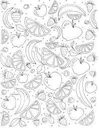 Fruit coloring pages and sheets. 25 Printable Adult Coloring Pages You Can Print And Color For Free