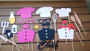 Accessoires Photobooth X 23 Theme Cuisine Chef Patissier Cuisinier Mariage Retraite Anniversaire Dad Birthday Gift Photo Booth Theme Party Decorations