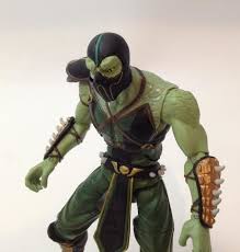 Incapacitated or otherwise unable to remove the mask without assistance, including children under age 3; New 6 Mortal Kombat Reptile Figure Image