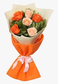 Bouquet of flowers images hd. Orange And Peach Roses Bouquet Peach Rose Bouquet Flowers Hd Png Download Kindpng