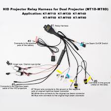 Hid Kit Wiring Harness Motorcycle Hid Bi Xenon Relay Harness Motorcycle Wiring Harness Hidden Projector Angel Eyes Demon Eyes