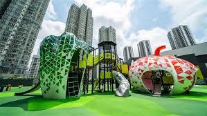 Unique Rooftop Playground In Hongkong Modern Playground Playground Unique Vegetables