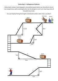Dinky King Pythagoras Trigonometry Unit Game Based Pythagorean Theorem Worksheet Pythagorean Theorem Worksheet Teaching Geometry Pythagorean Theorem