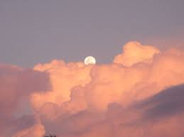 Pink Sky And Moon By 24u On Deviantart Sky Aesthetic Pink Sky Aesthetic Desktop Wallpaper