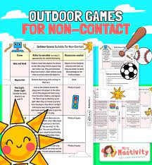 Outdoor Games For Social Distancing School Activities Physical Education Games Playground Games