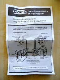Two way switched lighting circuits 1. Leviton 5241 I Combination 2 Switches 5241i For Sale Online Ebay