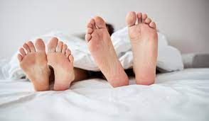 Cum on sleeping feet