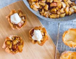 Place a piece of banana near the corner of the wrapper. Wonton Apple Pies Carmy Easy Healthy Ish Recipes