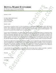 Elementary Teacher Cover Letter Sample Teaching Cover Letter Cover Letter Teacher Teacher Cover Letter Example