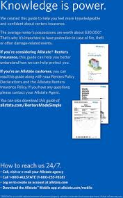 Allstate insurance company officially began business on april 17, 1931, offering auto insurance you can receive a discount package deal if you purchase an auto insurance along with a renters or. Made Simple Renters Insurance What S Inside Pdf Free Download