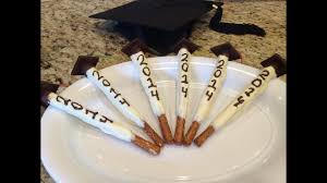 Spear with a wooden skewer. How To Make Graduation Party Snacks Youtube
