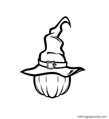 If your child loves interacting. A Halloween Witch Hat Coloring Pages Witch Hat Coloring Pages Coloring Pages For Kids And Adults