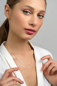 Gold Sideways Initial Necklace