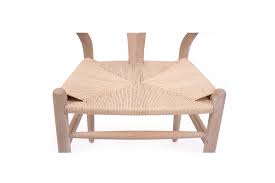 Safavieh home alexana coastal white wash rattan and white linen arm chair. Wishbone Designer Replica Chair White Coastal Oak Abide Interiors