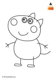 Coloring Page Peppa Pig Danny Dog Peppa Pig Painting Barbie Drawing Peppa Pig