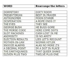 Rearrange The Letters Words Fun Facts Funny Quotes