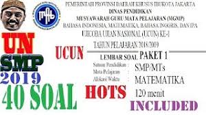 Maybe you would like to learn more about one of these? Pembahasan Ucun Dki Tahap 1 Paket 1 Smp 2019 Matematika Un Unbk Smp Matematika 2019 Youtube