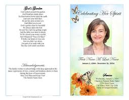 Check spelling or type a new query. Beautiful Butterfly Bifold Funeral Program Template Funeralprogram Template Com