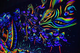 Blacklight Tapestry Empathy Uv Reactive Etsy In 2020 Blacklight Tapestry Psychedelic Tapestry Tapestry
