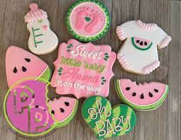 Watermelon Baby Shower Cookies Baby Shower Watermelon Baby Shower Cookies Baby Shower Bbq