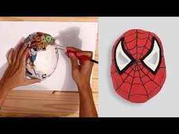 Take your spiderman cosplay game to the next level with the spiderman mask comes with functional shutter eyes. Bricolage Comment Faire Un Masque De Spiderman Youtube